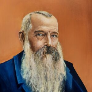 Claude Monet - akril, vászon 60x50 cm- portré