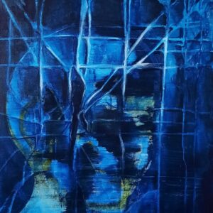 Az AI portréja – 60x50cm, akril, vászon