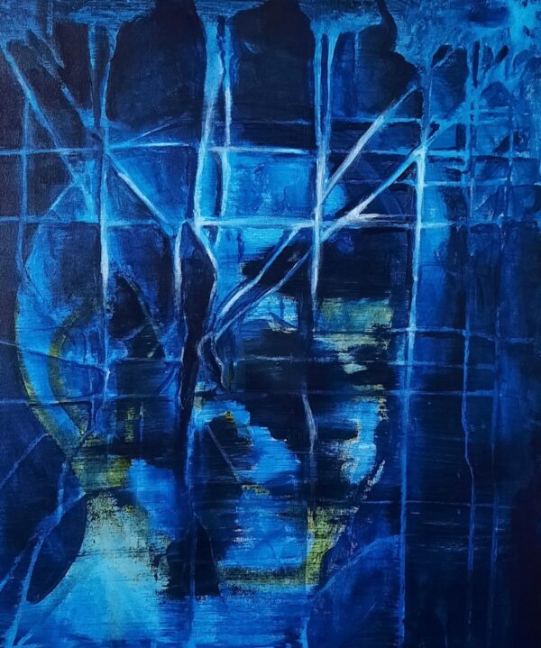 Az AI portréja – 60x50cm, akril, vászon