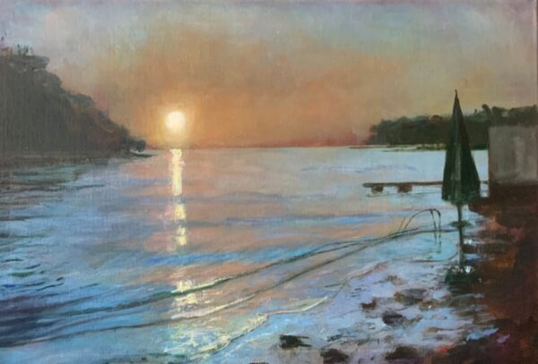 Laguna hangulat 2. – 38x55cm, akril, vászon