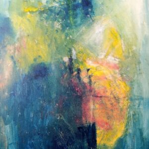 Tavaszi ajtók – 70x50cm, akril, vászon