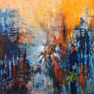 Történetek a város felett – 40x50cm, akril, vászon