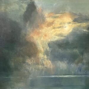 Tengerfelhős 70x100 cm akril, vászon