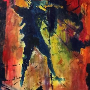 Harcos 70x50 cm akril vászon