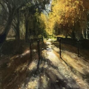 Őszi séta 40x30 cm akril karton