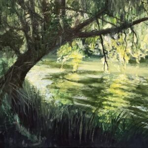 Nyári emlék - 38x46 cm, akril, vászon festmény