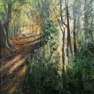 Őszi erdő 50x40 cm akril, vászon festmény