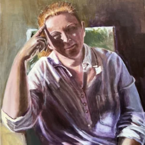 Nyári terasz 80x60 cm, akril, vászon