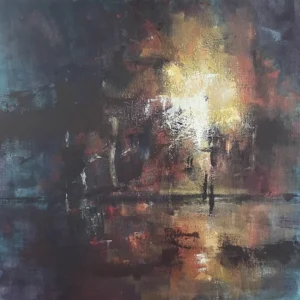 Áttörés 3. 50x50 cm akril, vászon