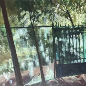 Nyári kertkapu 50x100 cm akril, vászon